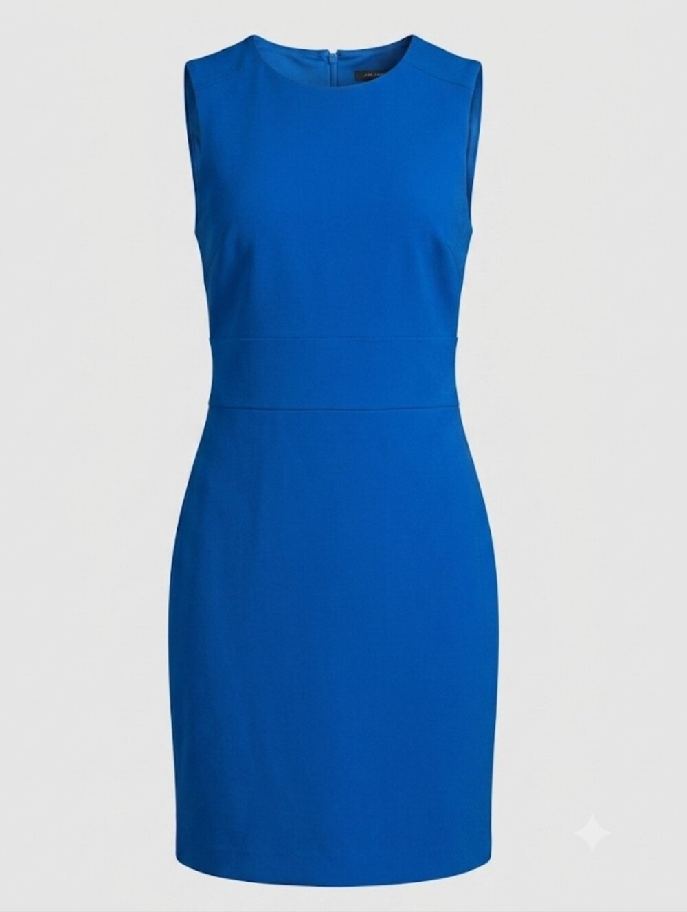 Ann Taylor Sleeveless Cobalt Blue Midi Sheath Dress